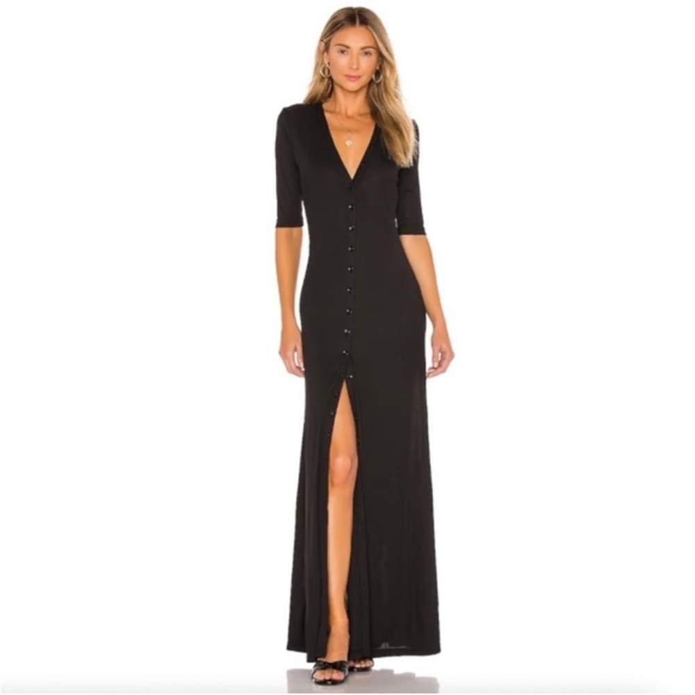 L’Academie Black Maxi Dress